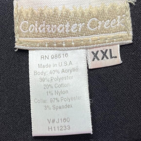 Coldwater Creek Plus-Size Primitive Farmhouse Animal Tapestry Vest Sz XXL - Picture 7 of 8
